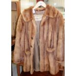 Musquash Fur Coat, 3/4 length approx siz