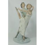 Nao large figure of man & woman ballet d