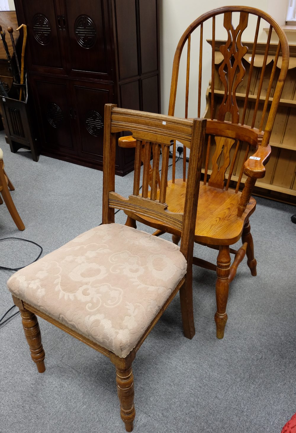 Reproduction Windsor armchair and Edward