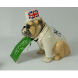 Royal Doulton model of seated Bulldog wi