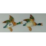 Set of Beswick Mallard Duck wall plaques