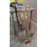 A collection of quality used pick axes,
