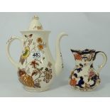 Masons Chantilly Coffee pot and Mandalay