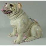 UKI Ceramics model of seated Bulldog in