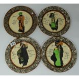 Royal Doulton Golfing Proverb plates, di