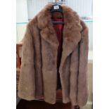 Fawn Coloured Coney Fur Jacket approx si