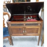 Mahogany Selecta floor standing gramophone