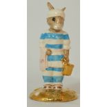 Royal Doulton Bunnykins figure Mother, gold highlights with Not for Re-sale backstamp