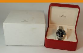 Omega Seamaster Co-Axil Chrometer gents stainless steel wristwatch with original box, book etc