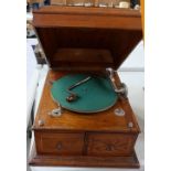 Oak Regal table top gramophone