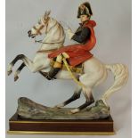 Royal Worcester "Napoleon Bonaparte", model No. RW3860 by Bernard Winskill, on wooden plinth,