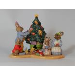 Royal Doulton Bunnykins Tableau figure Christmas Tree DB477 , limited edition