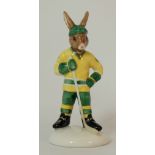 Royal Doulton Bunnykins figure Ice Hockey DB282, UKI Ceramics limited edition