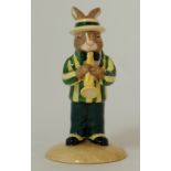 Royal Doulton Bunnkins Jaz Band figure Trumpet Player DB210-A, limited edition of 100 Yellow and