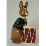 Royal Doulton Bunnykins moneybox as seated Bunny with drum