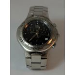 Tag Heur gents professional stainless steel wristwatch