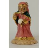 Royal Doulton Bunnykins figure Fortune Teller, gold highlights with Not for Re-sale backstamp