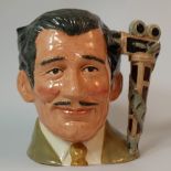 Royal Doulton rare large character jug Clark Gable D6709 from the Celebrity collection , this jug