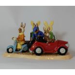 Royal Doulton Bunnykins Tableau figure All Fuelled Up DB302 , limited edition