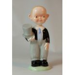 Shelley Mable Lucie Atwell figure The Groom, height 16cm  (black seconds mark to base)