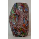 Murano Art Glass Vase Tutti Fruitty, height 16.5cm