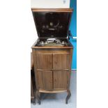 Kesselphone Mahogony floor standing gramophone