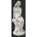 Minton Parian figure Miranda , modelled by John Bell, height 40cm