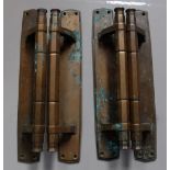 Set 4 Art Deco Odeon heavy brass door handles  (4)