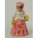 Royal Doulton Bunnykins figure Mary Mary, gold highlights with Not for Re-sale backstamp