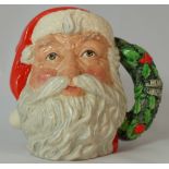 Royal Doulton character jug Santa Claus D6794 with holly wreath handle