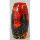 Anita Harris Studio Pottery trial vase with Alpine design height 17cm