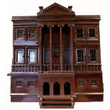 Mahogany Colonial style dolls house