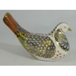 Royal Crown Derby paperweight Millennium Dove , limited edition for Goviers with gold stopper,