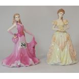 Coalport figures Dorothy and Karen from the ladies from Fashion series (2)