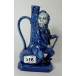 Peggy Davies Ceramics figural jug depicting James Macintyre in Rare Blue colourway