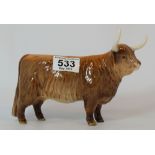 Beswick Highland Cow 1740 (restored horn)