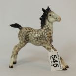 Beswick rocking horse grey large streched foal 836  ( 2 legs restored)