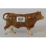 Beswick Limousin cow 3075B,