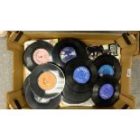 large collection of 45 records some with sleeves ( approx 100)