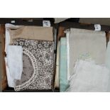 A good collection of quality fabric table clothes ,