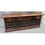 Large priory style oak sideboard 3 draws,