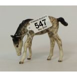 Beswick rocking horse grey foal grazing 946