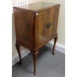 Reproduction Drinks cabinet on Queen Anne legs,