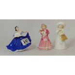 Royal Doulton small figures Elaine HN3214,