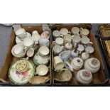 A collection of pottery to include commemorative mugs and dishes, Doulton series ware plates,