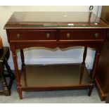 Reproduction Mahogany writing table 85 x86x 46cm