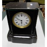 19th century slate mantle clock,