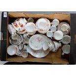 A collection of part tea sets including Shelley,