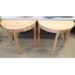 pairpine half moon side tables  (2)
