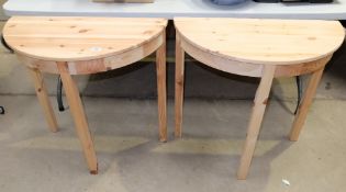 pairpine half moon side tables  (2)